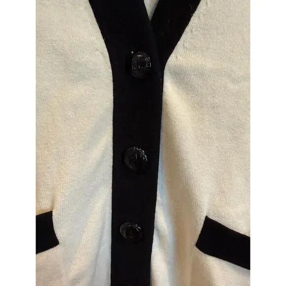 Karl Lagerfeld Paris Knit Cardigan Sweater - Picture 6 of 8